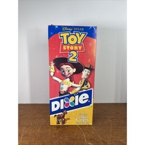 VTG Dixie 5oz Fun Cups Toy Story 2 Disney Pixar NOS In Sealed Box Bathroom Kids